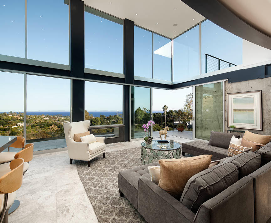 376 Las Alturas Road Santa Barbara, CA 93103 - Photo 8 of 36 a living room with furniture and a large window