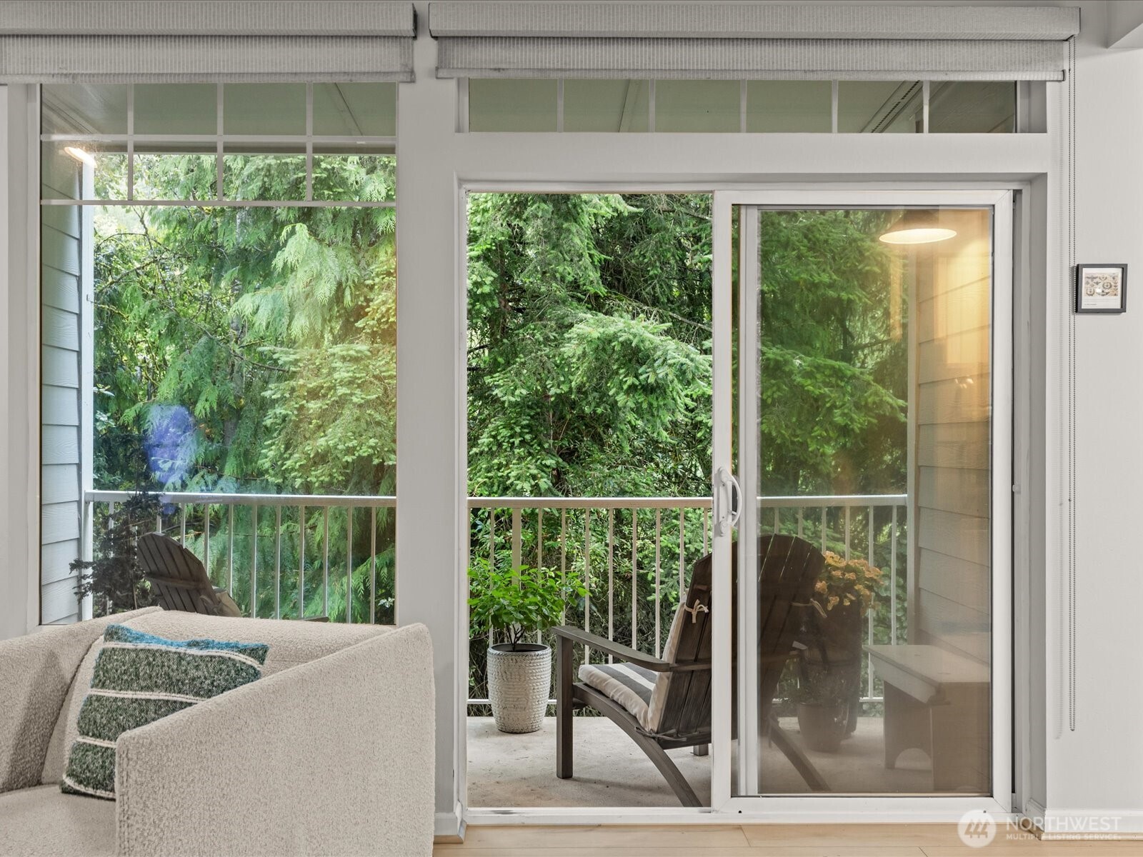 15150 140th Way Southeast, Unit P204 Renton, WA 98058 - Photo 10 of 28 a view of a balcony with chair