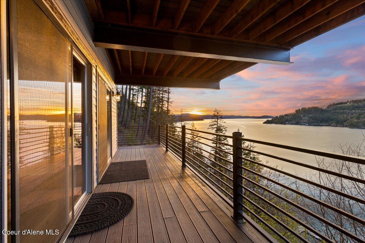 7809 East Bridger Trail Harrison, ID 83833 - Photo 13 of 51 Lower Deck Sunset