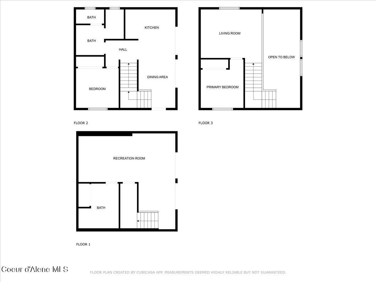 7809 East Bridger Trail Harrison, ID 83833 - Photo 51 of 51 Floorplan- 3 levels