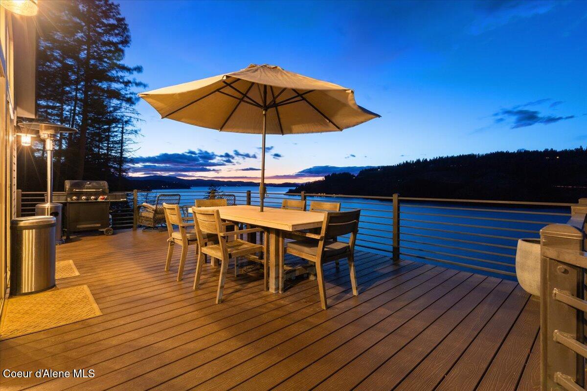 7809 East Bridger Trail Harrison, ID 83833 - Photo 10 of 51 Deck Sunset 1