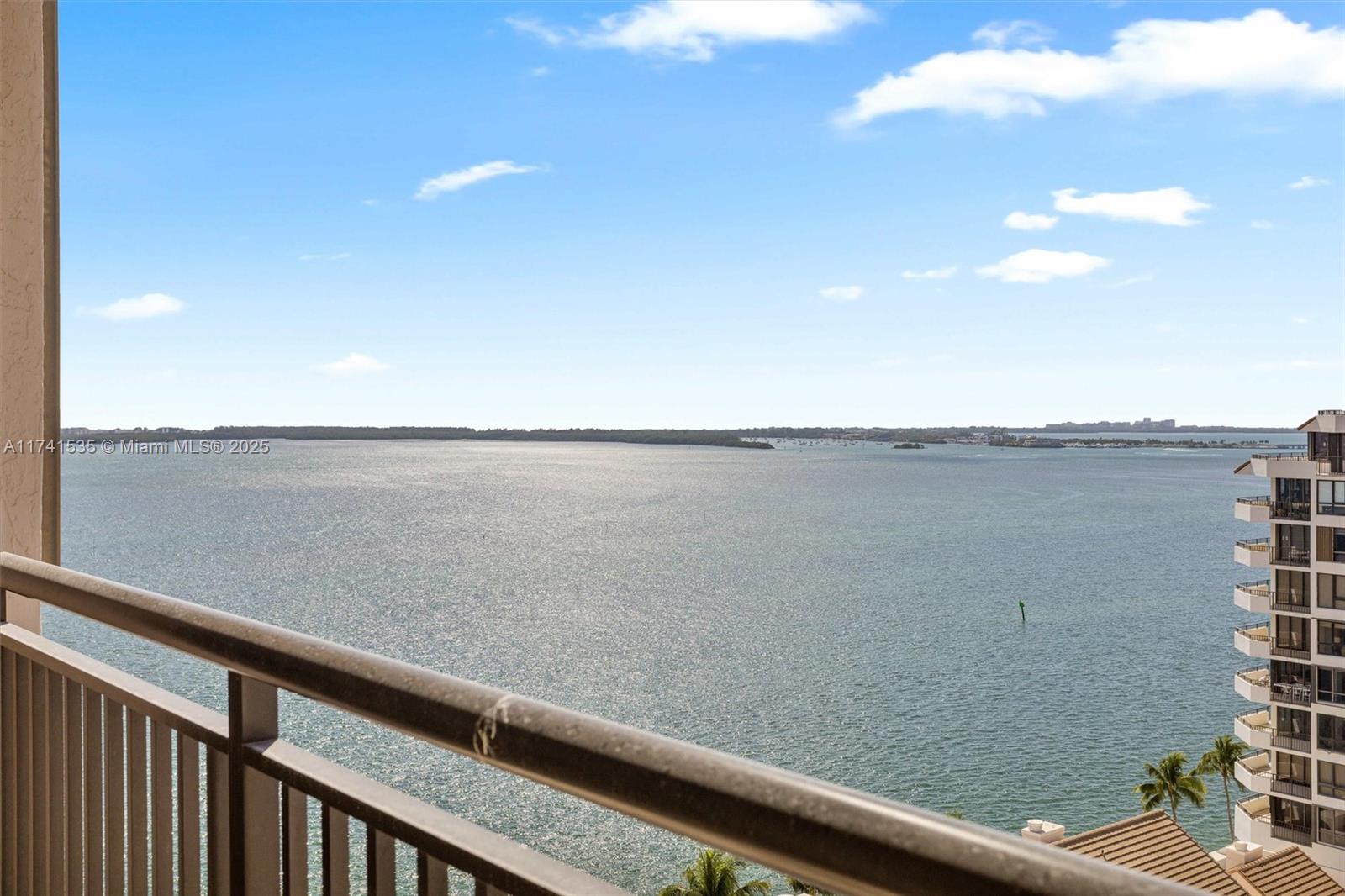 540 Brickell Key Drive, Unit 1519 Miami, FL 33131 - Photo 14 of 48 a view of ocean from a balcony