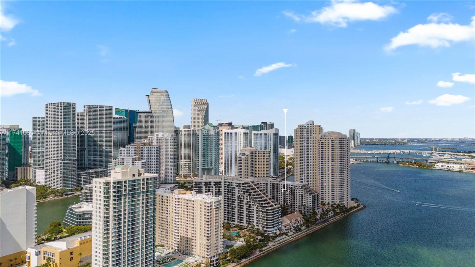 540 Brickell Key Drive, Unit 1519 Miami, FL 33131 - Photo 47 of 48 a view of city with ocean