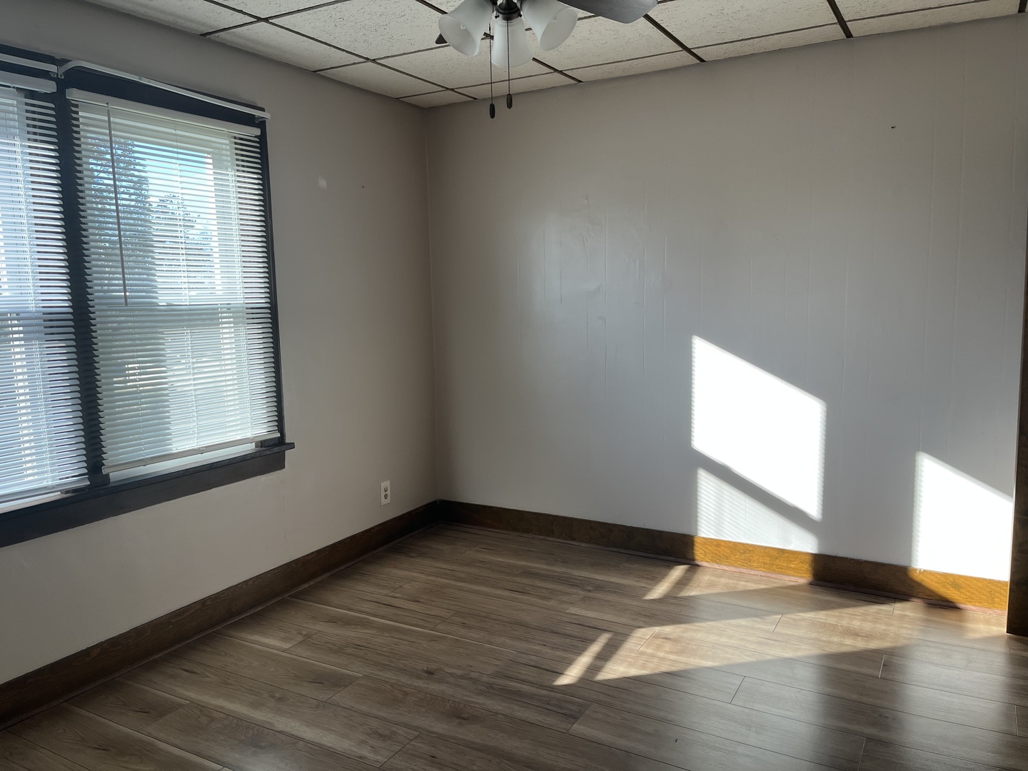 112 Chicago Road, Unit 1 Oswego, IL 60543 - Photo 17 of 29 an empty room with wooden floor and windows