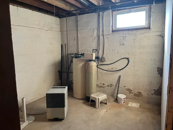 a view of storage and utility room