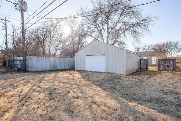 a backyard of a house