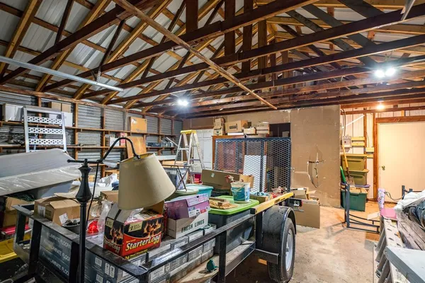 a view of storage and utility room