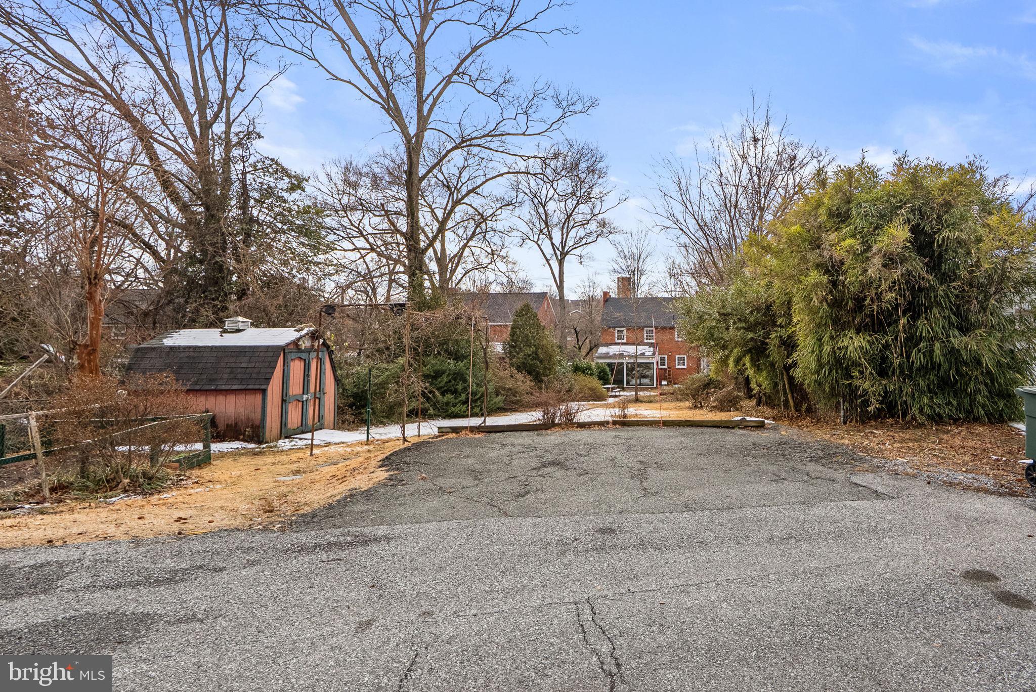 6413 Adelphi Road Hyattsville, MD 20782 - Photo 27 of 31 Rear 2-Car Parking Pad & Storage Shed