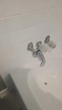 a close view of a sink