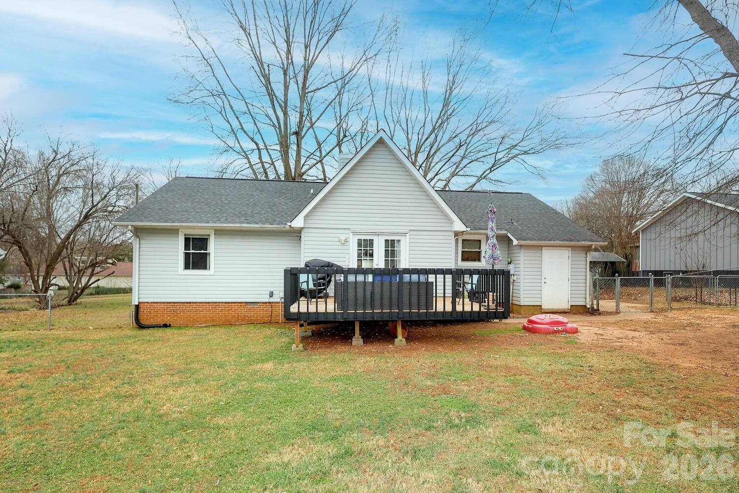 210 King George Lane Gastonia, NC 28056 - Photo 19 of 19 a view of a house with a yard covered in snow
