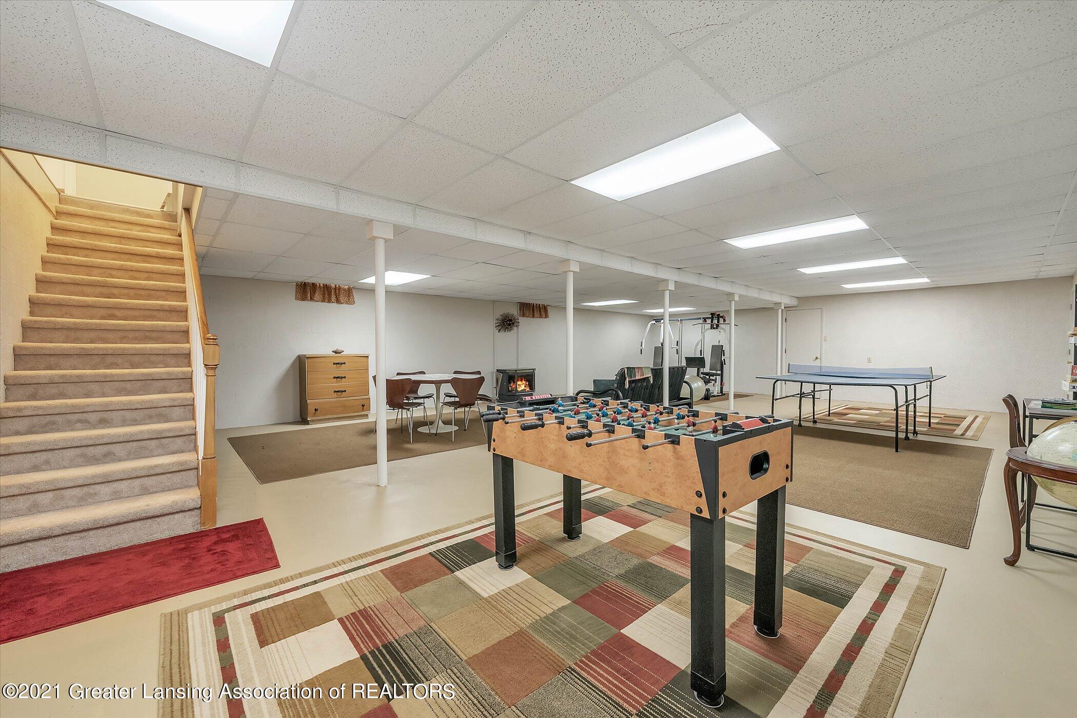 4483 West Britton Road Perry, MI 48872 - Photo 30 of 45 LOWER LEVEL Recreation Room