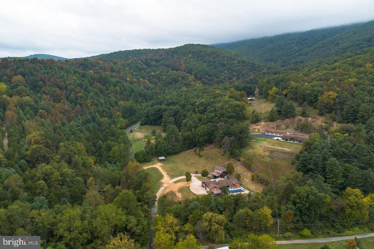 120 Galen Hedrick Road Franklin, WV 26807 - Photo 10 of 115 an aerial view of residential house with outdoor space and trees all around