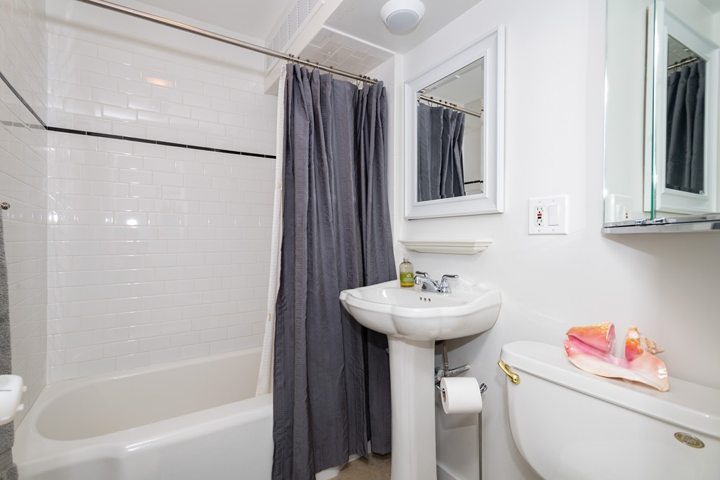 440 Adams Street, Unit 1 Boston, MA 02122 - Photo 9 of 14 a bathroom with a sink toilet and shower