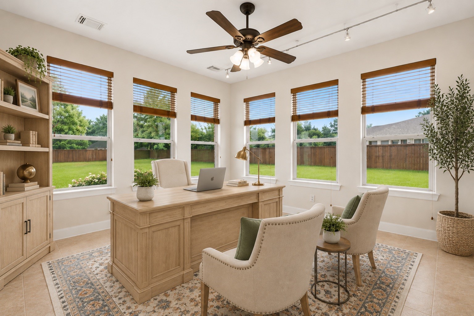 2716 Silverstone Way Conroe, TX 77304 - Photo 12 of 27 A flex room filled with natural light off the breakfast nook can be a quiet study, sunroom, playroom or art room. Virtually staged.