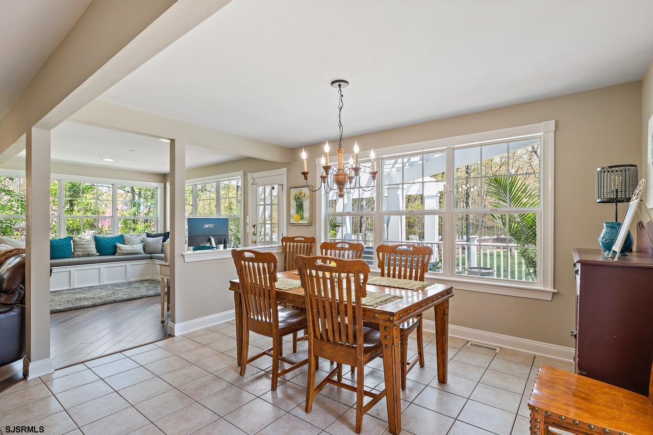 344 Old New York Road Port Republic, NJ 08241 - Photo 61 of 99 a view of a dining room with furniture large windows and wooden floor