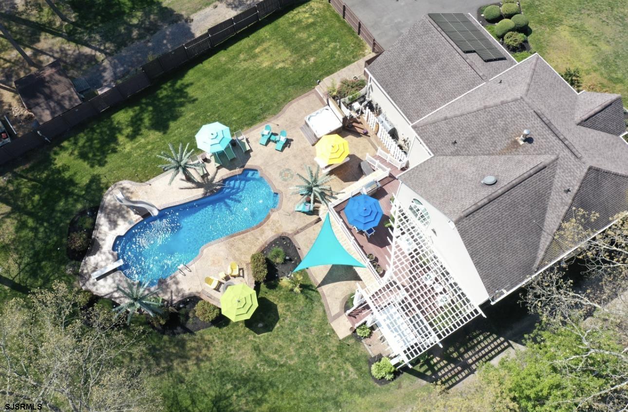 344 Old New York Road Port Republic, NJ 08241 - Photo 98 of 99 an aerial view of a house with a swimming pool