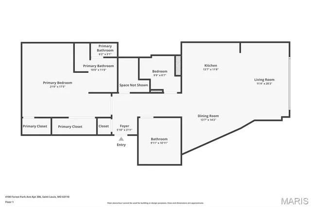 $329,900 | 4100 Forest Park Avenue, Unit 306, St. Louis, MO 63108