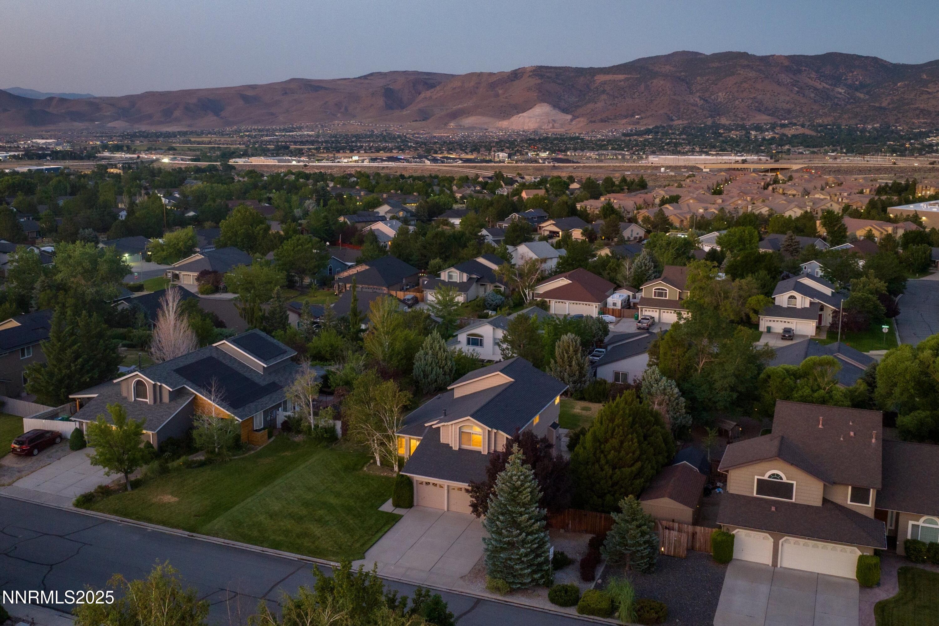 14330 Ghost Rider Drive Reno, NV 89511 - Photo 33 of 41 an aerial view of residential house and sandy dunes