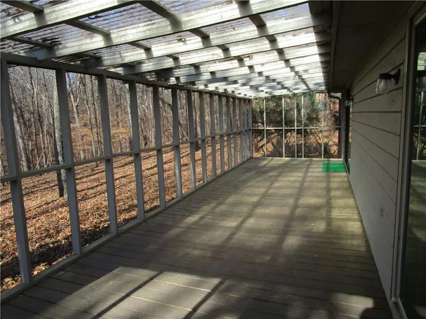 a view of a porch