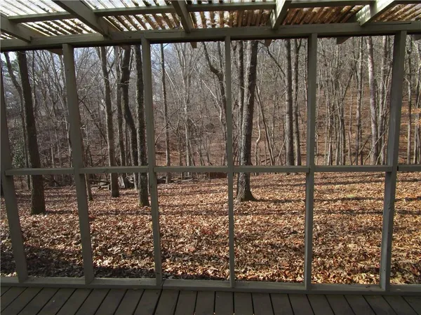 a view of a porch