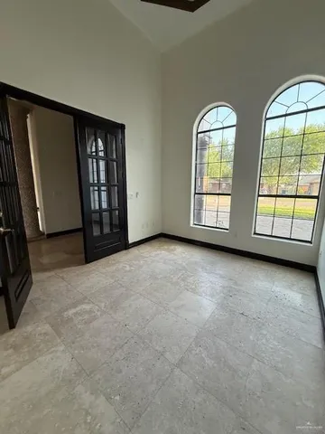 a view of an entryway with a floor