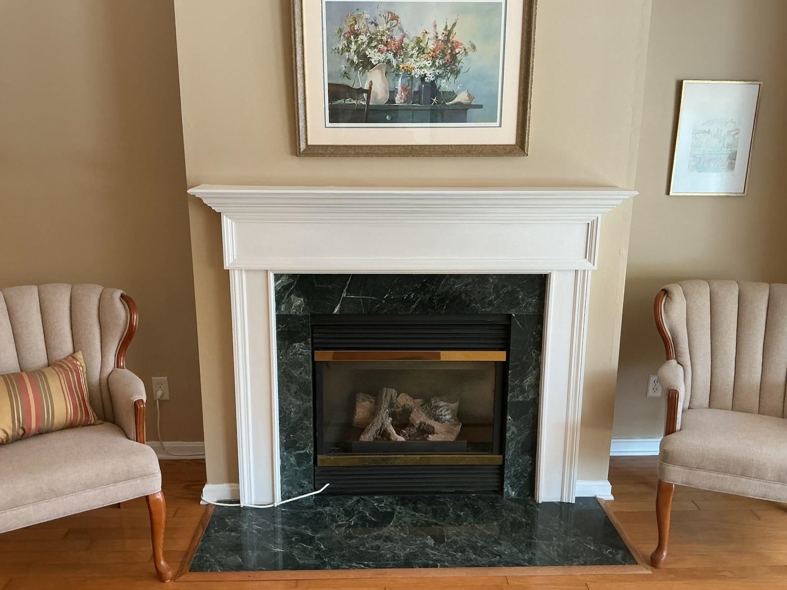 1731 Highway 9, Unit 25 Ocean View, NJ 08230 - Photo 7 of 21 a living room with furniture and a fireplace