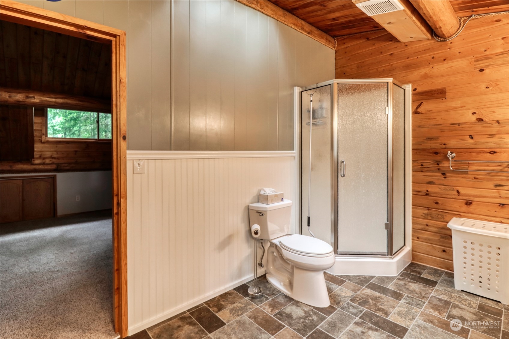 18114 Rampart Drive Southeast Yelm, WA 98597 - Photo 21 of 38 a bathroom with a toilet and a shower
