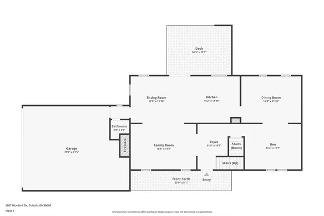 $465,000 | 2667 Bluebird Circle Northwest, Duluth, GA 30096