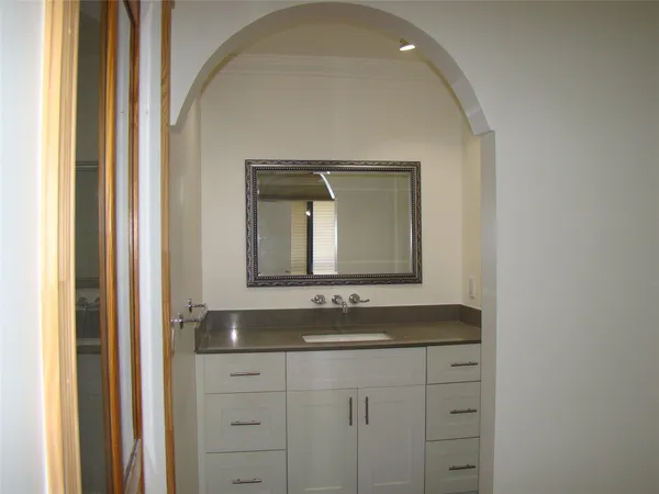 a room with walk in closet