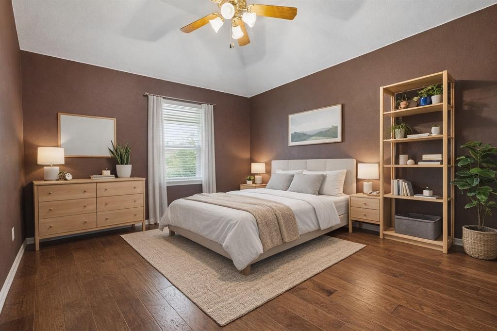 1901 Saw Tooth Court Haslet, TX 76052 - Photo 25 of 38 a bedroom with a large bed and a window