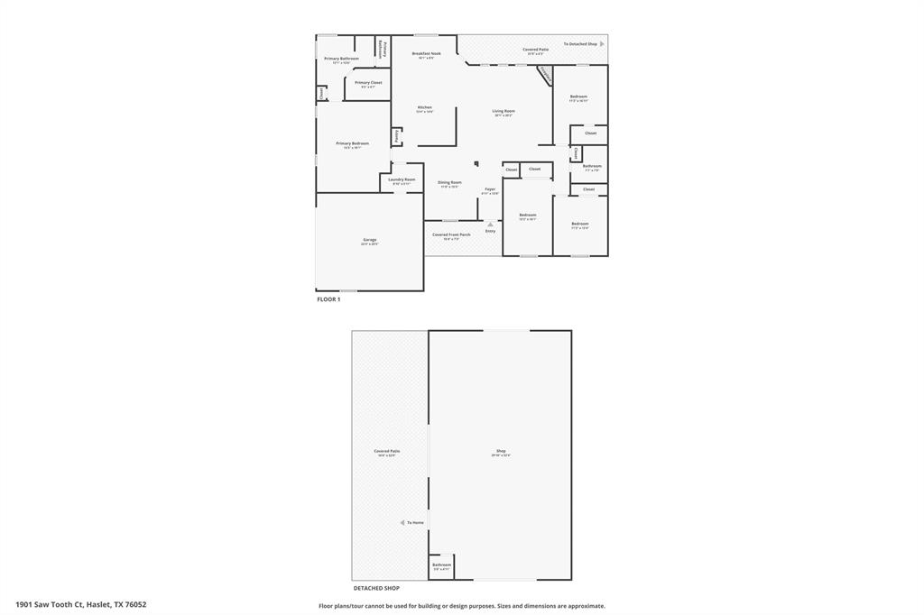 1901 Saw Tooth Court Haslet, TX 76052 - Photo 37 of 38 a picture of floor plan