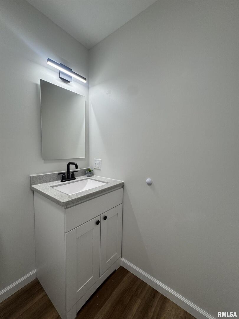 309 West Main Street Ewing, IL 62836 - Photo 30 of 37 a bathroom with a sink and mirror