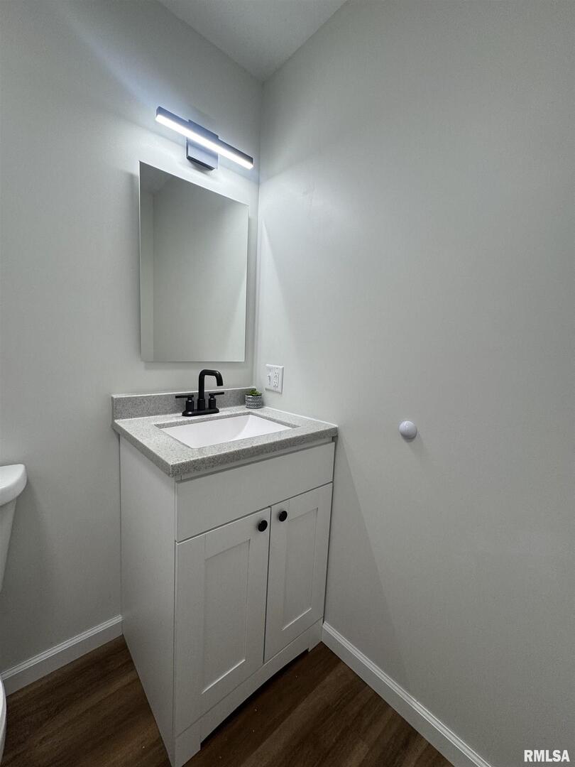 309 West Main Street Ewing, IL 62836 - Photo 31 of 37 a bathroom with a sink and a mirror