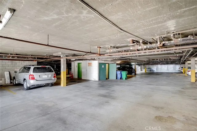 a view of parking garage