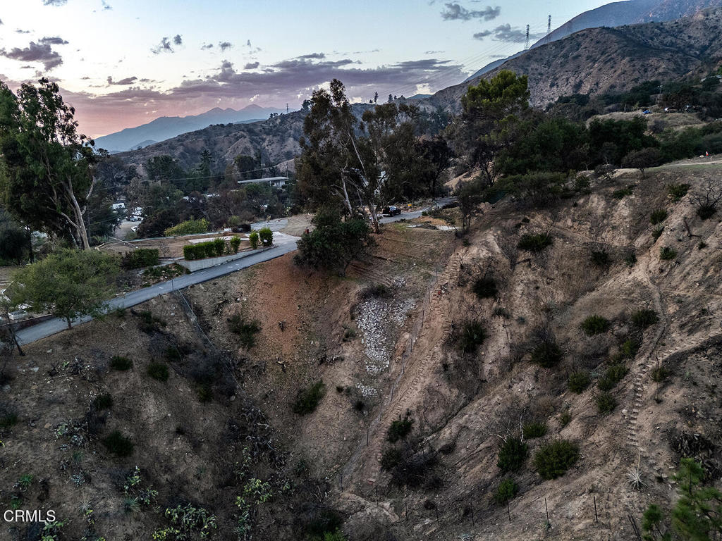 242 Taos Road Altadena, CA 91001 - Photo 21 of 37 a view of a dry yard with lots of trees