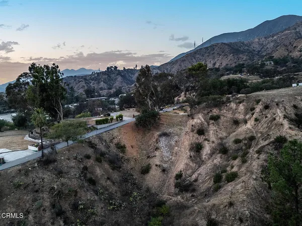 a view of sunset