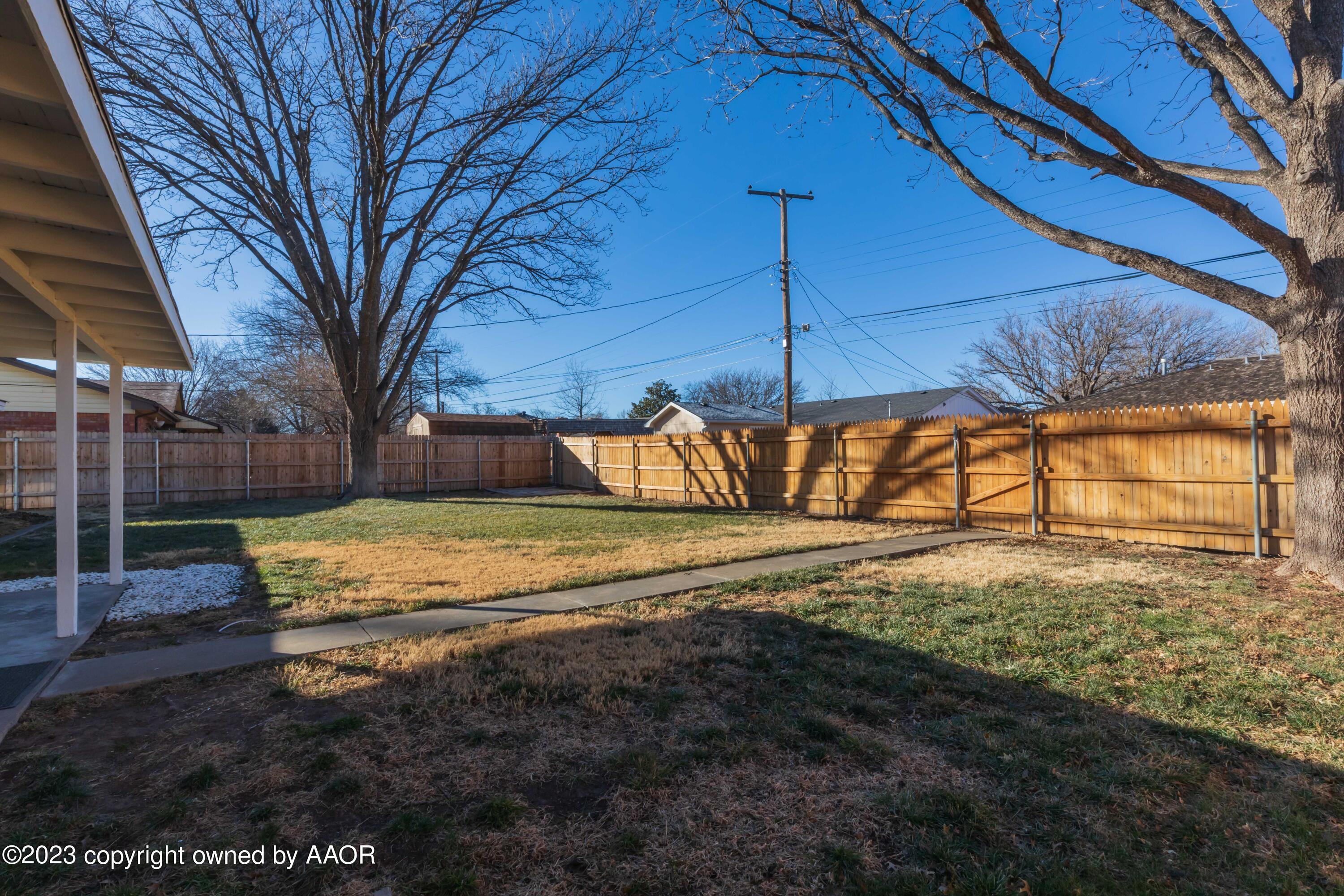 3406 Concord Road Amarillo, TX 79109 - Photo 44 of 46 BACKYARD VIEW 1