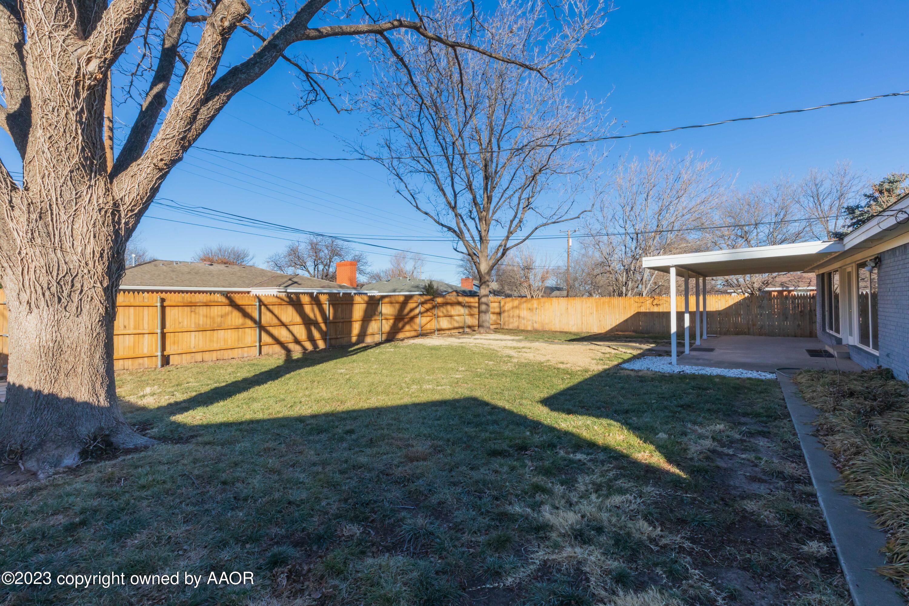 3406 Concord Road Amarillo, TX 79109 - Photo 46 of 46 BACKYARD VIEW 3