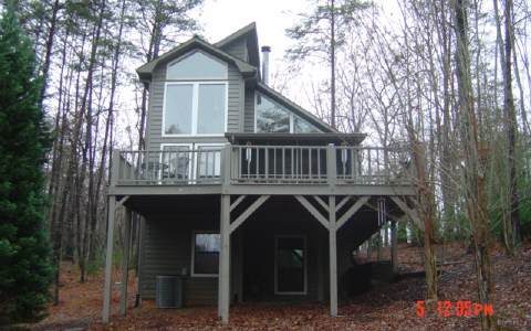 a front view of a house with balcony