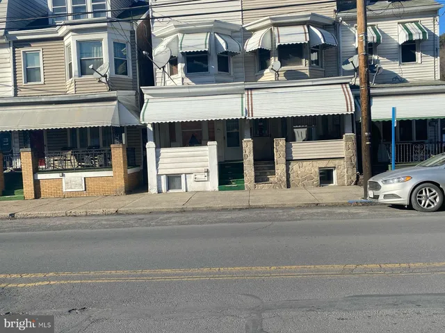 a view of a building with a balcony