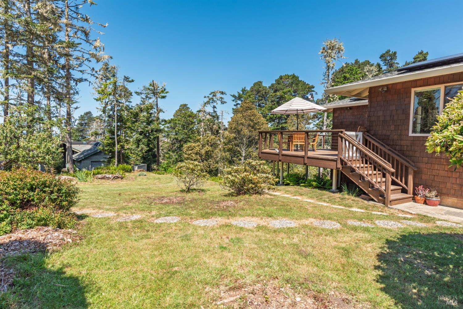 15721 Forest View Road Manchester, CA 95459 - Photo 8 of 50 Pretty views of garden spaces, trees, ocean and creekside...