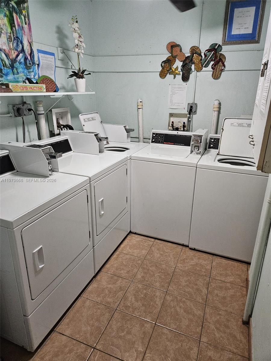 7400 Harding Avenue, Unit 22 Miami Beach, FL 33141 - Photo 17 of 26 a utility room with dryer and washer