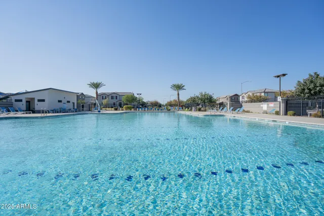 a view of a lake with houses