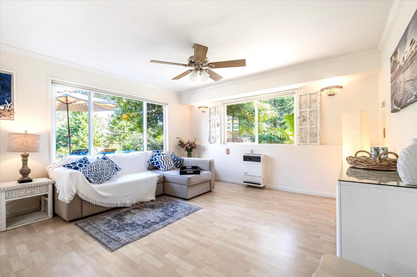3386 Haas Drive Aptos, CA 95003 - Photo 32 of 56 a living room with furniture and a large window