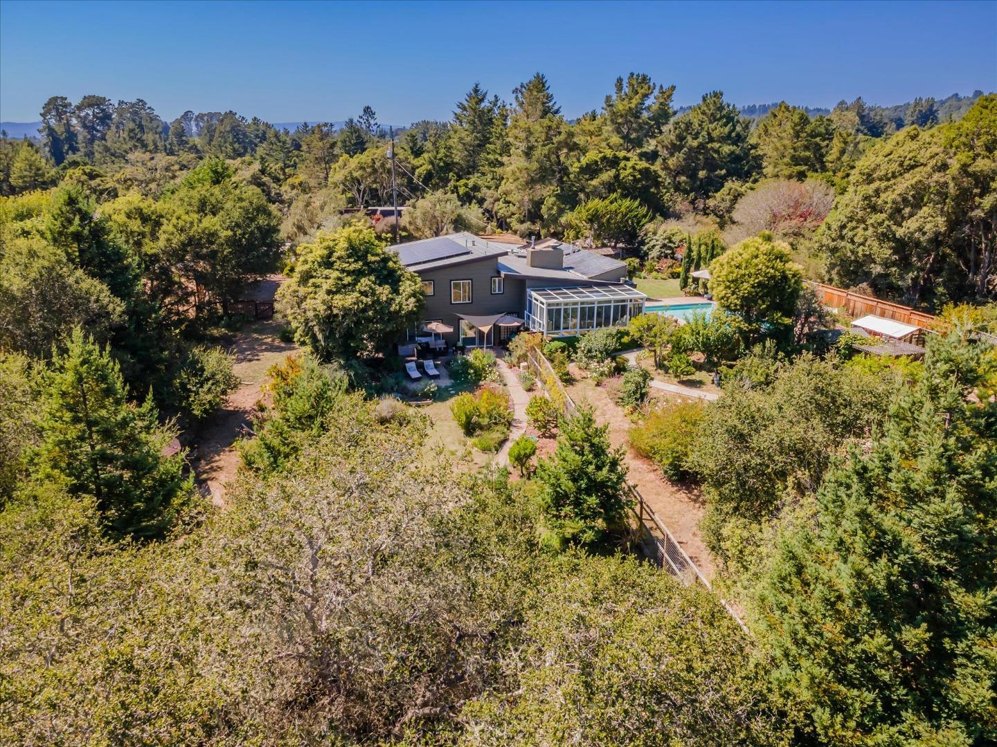 3386 Haas Drive Aptos, CA 95003 - Photo 49 of 56 a view of a house with a yard and sitting area