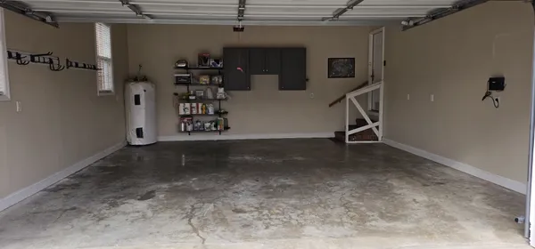 a view of a hallway with closet