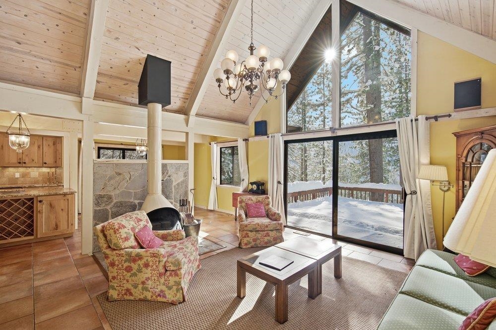 1499 Sandy Way Olympic Valley, CA 96146 - Photo 4 of 28 a living room with furniture and a floor to ceiling window