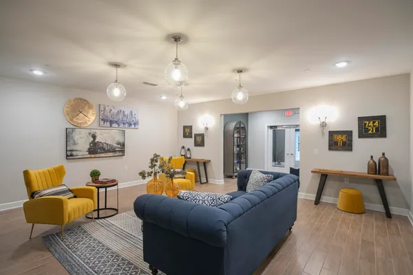 a view of a street with of buildings