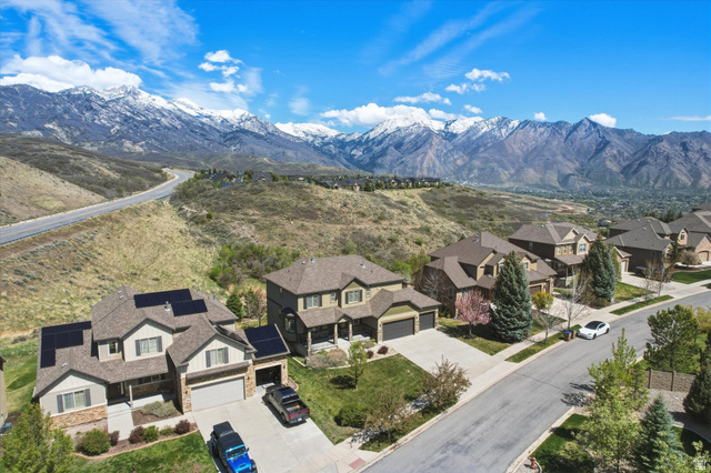 2087 Autumn Fields Lane Draper, UT 84020 - Photo 60 of 61 Aerial view of residential area featuring a mountain backdrop