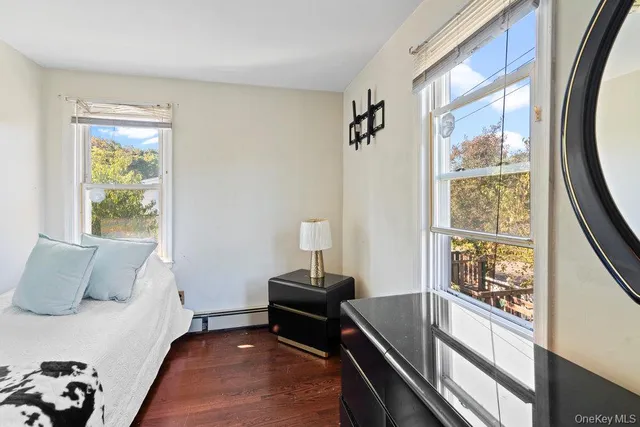 a room with furniture and a window